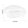 Hemoton Mango Shaped Transparent Cake Box 5.1X3X2.4 Inch Leak-Resistant Dessert Container for Cakes Fruits Candy Snacks Party Takeout view 2
