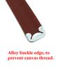 kucy Stilts Straps Drywall Leg Band Straps Kit Hook and Loop Canvas Woven Brown view 4