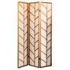 Coaster Home Furnishings - Mila - Pine Wood - 70-Inch 3-Panel Room Divider Folding Shoji Screen with Linen Fabric, Metal Hinges, and Contempandary Style - Living Room & Bedroom - Walnut - 962923 view 1