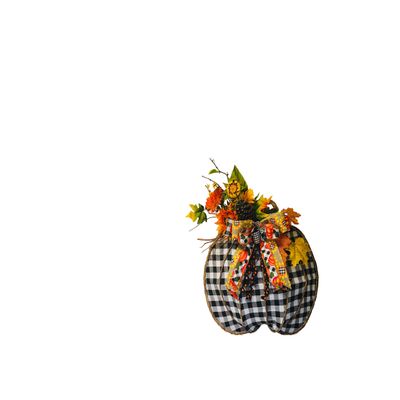 Dixies Wreaths Fall Wreath,Pumpkin Wreath,Fall Door Decor,Sunflower Fall Wreath,Buffalo Check Decor