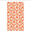 Atomic Mobiles Vibrant Orange Beatnik Party Room Divider DIY Kit - Mid Century Modern Contemporary Room Partition - Home & Office Decor - Many Sizes! (XL - 44w x 70h) view 1
