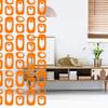 Atomic Mobiles Vibrant Orange Beatnik Party Room Divider DIY Kit - Mid Century Modern Contemporary Room Partition - Home & Office Decor - Many Sizes! (XL - 44w x 70h) view 2