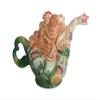 Blue Sky Clayworks Mermaid Holding Starfish Ceramic Teapot 19122 9" L view 1