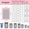 100 Pcs Resealable Mylar Bags, Sealable Odor Proof Foil Pouch Bag with Clear Window, Small Bussiness Packaging Supplies (Pink, 3 X 4.7 Inch) view 3