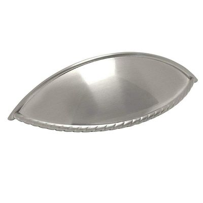 PJS Hardware Cabinet Hardware Satin Nickel Rope Bin Cup Pull 237SNthe Best!