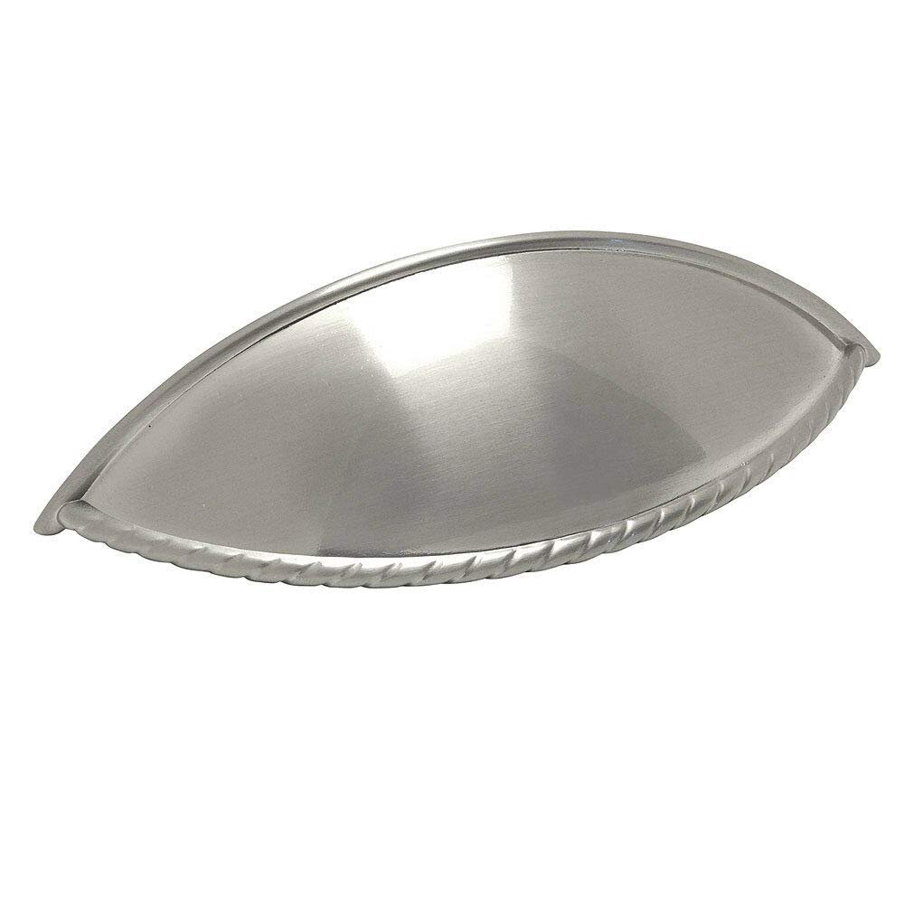 PJS Hardware Cabinet Hardware Satin Nickel Rope Bin Cup Pull 237SNthe Best!