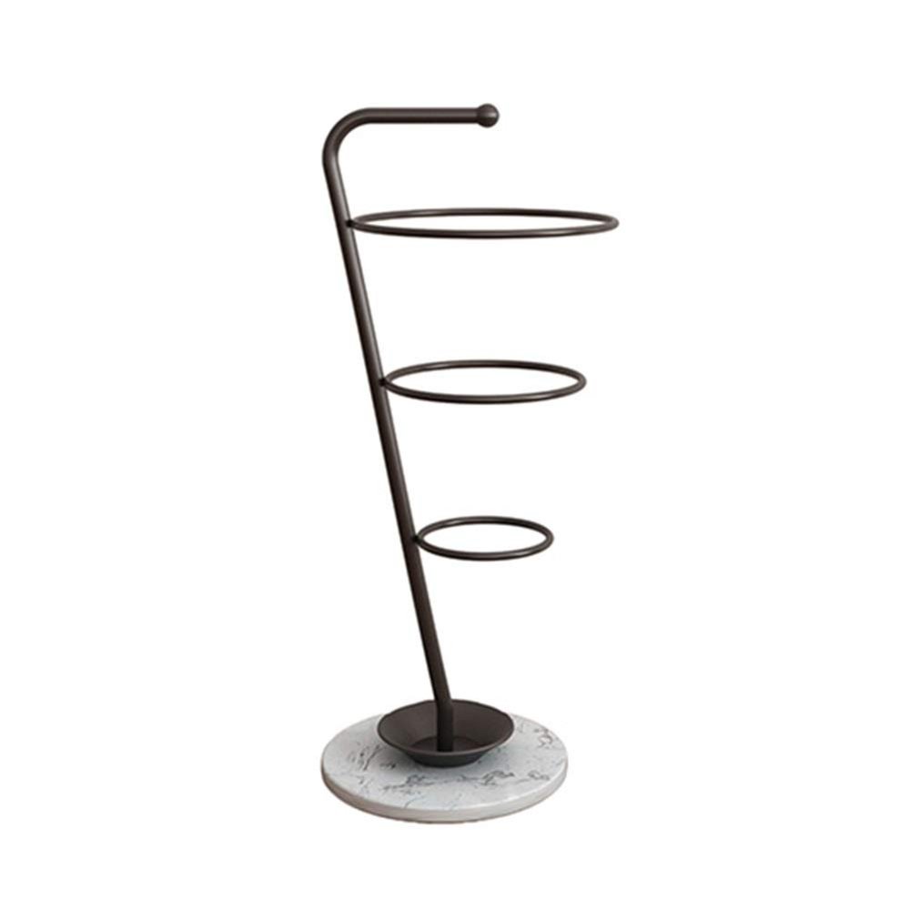 Umbrella Racks WXYZ Light Luxury Metal Umbrella Stand with Marble Base, Umbrella Bucket in Home Hotel Lobby, Can Hold Long and Short Umbrellas, Black White Gold 85x32cm (Color : Black+White)