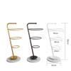 Umbrella Racks WXYZ Light Luxury Metal Umbrella Stand with Marble Base, Umbrella Bucket in Home Hotel Lobby, Can Hold Long and Short Umbrellas, Black White Gold 85x32cm (Color : Black+White) view 4