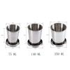 Magik 3-6 Pack Stainless Steel Portable Camping Hiking Sports Compact Travel Folding Collapsible Cups (6, S+M+L(2 Each)) view 2