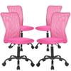 4 Pack Office Desk Chairs w/Lumbar Support - Ergonomic Mid Back Mesh Adjustable Height Swivel Armless Modern Task Executive Chairs for Women & Men view 1