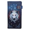 Nemesis Now Klassisch, Blue, 18.5cm Bi-Fold Wallet with Wolf Pattern, Embossed, RFID Protected view 1