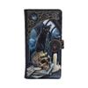 Lisa Parker Spirits of Salem Black Cat Skull Map Embossed Purse 18.5cm, PU Leather, Black, Lisa Parker Giftware, Spirits of Salem Artwork, Spacious and Stylish, Multiple Slots for Cards and Coins view 1