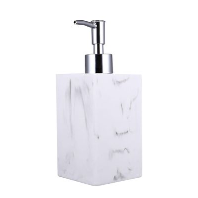 1set Pump Press Soap Dispenser Stylish Resin Soap Bottle for Bathroom Travel Design No Odor Shampoo