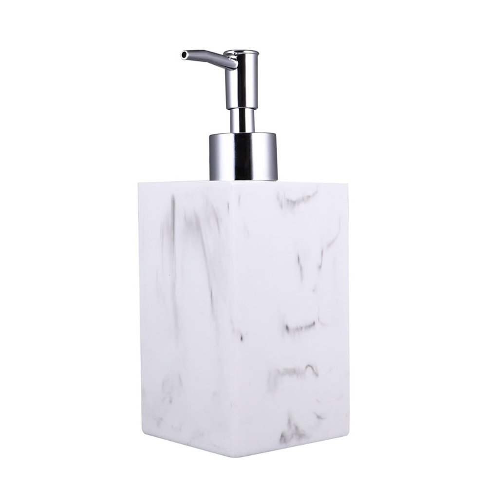 1set Pump Press Soap Dispenser Stylish Resin Soap Bottle for Bathroom Travel Design No Odor Shampoo