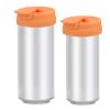 Silicone Slim Can Lids Beverage Can Cover Protector for Slim Can, Tall Skinny Can Beer Bottle, Soda, Energy Drink (Orange, 2 Pieces) view 1