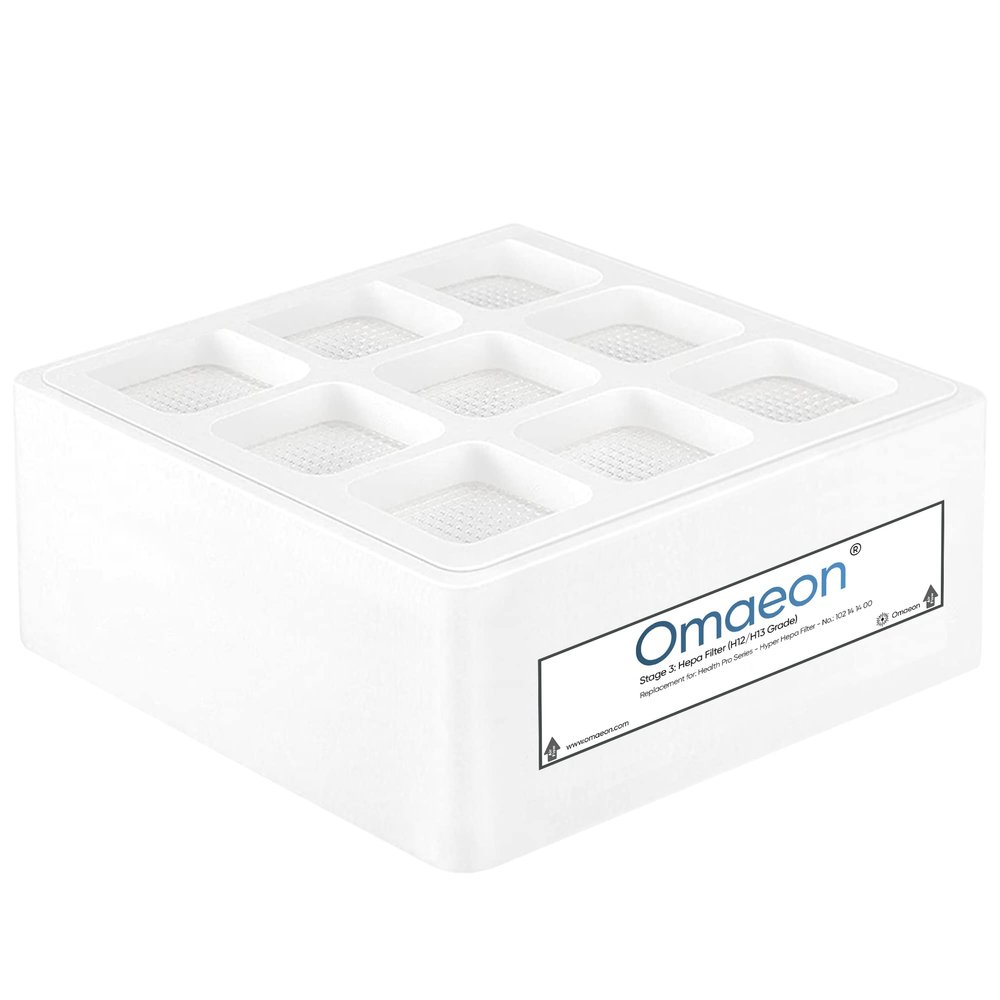 Omaeon Branded Grade H12/H13 True HEPA Replacement Filter Compatible with IQAir HyperHEPA HealthPro Series