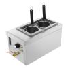 2 Hole Noodle Cooking Machine Commercial Pasta Cooker Pasta Makers 2KW Noodle Oven Pasta Cooking Tool Kitchen Stainless Steel Blade Noodle Dumpling Maker with Noodle Filter view 1