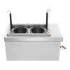 2 Hole Noodle Cooking Machine Commercial Pasta Cooker Pasta Makers 2KW Noodle Oven Pasta Cooking Tool Kitchen Stainless Steel Blade Noodle Dumpling Maker with Noodle Filter view 2