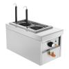 2 Hole Noodle Cooking Machine Commercial Pasta Cooker Pasta Makers 2KW Noodle Oven Pasta Cooking Tool Kitchen Stainless Steel Blade Noodle Dumpling Maker with Noodle Filter view 4