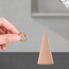 Cabilock 3pcs Wooden Display Rack Creative Cone-shaped Jewelry Holder for Retail and Home Use for Showcasing and Hand Ornaments view 4