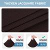 Smiry Stretch Jacquard Seat Covers for Dining Room Chairs Set of 6, Removable Washable Chair Seat Protector Slipcovers, No Rear Covers, Brown view 2