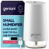 GENIANI Portable Cool Mist Humidifiers for Bedroom & Office - Ultrasonic Humidifier for Home, Baby, Small Room with Auto Shut Off, 250ML Easy to Clean Water Tank view 1