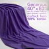 American Soft Linen 100% Cotton 600 GSM Turkish 40x80 Oversized Bath Towel Sheet, Extra Large Adult Towels for Bathroom, Purple Bath Sheet view 2