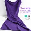American Soft Linen 100% Cotton 600 GSM Turkish 40x80 Oversized Bath Towel Sheet, Extra Large Adult Towels for Bathroom, Purple Bath Sheet view 3
