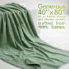 American Soft Linen 100% Cotton 600 GSM Turkish 40x80 Oversized Bath Towel Sheet, Extra Large Adult Towels for Bathroom, Sage Green view 2