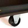The Lakeside Collection Industrial-Style Rolling Buffet Carts - Black view 2