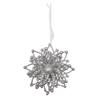12 Pieces Christmas Glitter Snowflake Plastic Snowflake Ornaments Multilayer Snowflake Hanging Decorations Christmas Tree Decorations for Christmas Party and Home Decor (Silver) view 1