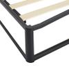 Amazon Basics Metal Platform Bed Frame, with Wood Slat Support, 10 inches High, Twin, Black view 4