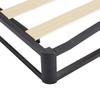 Amazon Basics Metal Platform Bed Frame with Wood Slat Support, 10 Inches High, Queen, Black view 4
