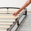 Amazon Basics Metal Platform Bed Frame, with Wood Slat Support, 6 inches High, Queen, Black view 4