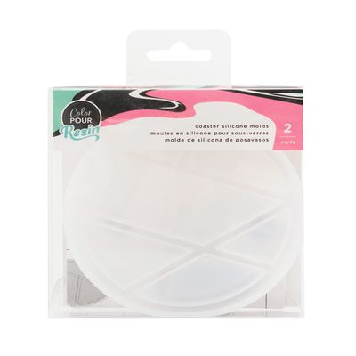 American Crafts Coasters Color Pour Mold 2PC