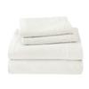 Brooklyn Flat Cotton Blend Ultra Soft Jersey Knit Sheet Set, White, Full view 2