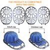 Eiito Hat washer for Washing machcine, 2 Pack Hats Cleaner for Baseball Caps Hat Shaper for Dishwasher - Hat Cage Rack Frame fit Adult and Children Wash Caps view 2