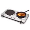 GIVENEU Electric Double Burner Hot Plate for Cooking, 1800W Portable Electric Stove, 6 Speed Adjustable Thermostats, Stainless Steel Hot Plate for Kitchen, Dorm and Camping view 1