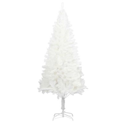 vidaXL 7ft Lifelike Artificial Christmas Tree with Adjustable Branches, Weather- for Indoor & Outdoor Use, Economical Choice - White