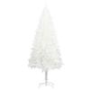 vidaXL 7ft Lifelike Artificial Christmas Tree with Adjustable Branches, Weather- for Indoor & Outdoor Use, Economical Choice - White view 1