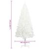 vidaXL 7ft Lifelike Artificial Christmas Tree with Adjustable Branches, Weather- for Indoor & Outdoor Use, Economical Choice - White view 2
