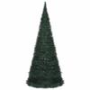 vidaXL Pop-Up String Artificial Christmas Tree with LED Lights, 7ft Durable Green PVC, Easy-Setup & Reusable Holiday Decor, Ideal for Indoor/Outdoor Use view 4