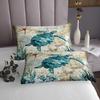 3D Sea Turtle Bedspreads Blue King for Boys Kids Girl Ocean Beach Themed 3 Piece Decorative Bedding Children Teens Retro Tortoise Coverlet Hawaiin Turtle Printed Bedspread/Quilt Set for All Seasons view 4