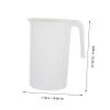 Cabilock Juice Pot Lid and Spout Water Pitcher Scale Large Capacity Cold Water Kettle Plastic Kettle view 2
