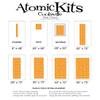 Atomic Mobiles Delightful Orange Coolsville Retro Room Divider DIY Kit - Mid Century Modern Contemporary Room Partition - Home and Office Decor - Lots of Sizes! (XL - 42w x 72h) view 2