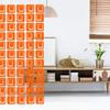 Atomic Mobiles Delightful Orange Coolsville Retro Room Divider DIY Kit - Mid Century Modern Contemporary Room Partition - Home and Office Decor - Lots of Sizes! (XL - 42w x 72h) view 4