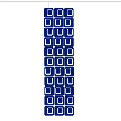 Atomic Mobiles Gorgeous Navy Blue Coolsville Retro Room Divider DIY Kit - Mid Century Modern Contemporary Room Partition - Home and Office Decor - Lots of Sizes! (S - 22w x 72h)