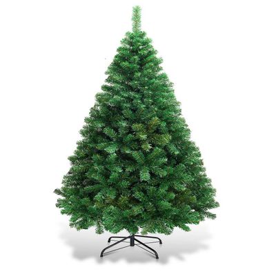 Thaisan7 Artificial Christmas Fir Tree with Tips for Home Scholl Offices Decor Decorating - PVC & Solid Metal (8 ft)