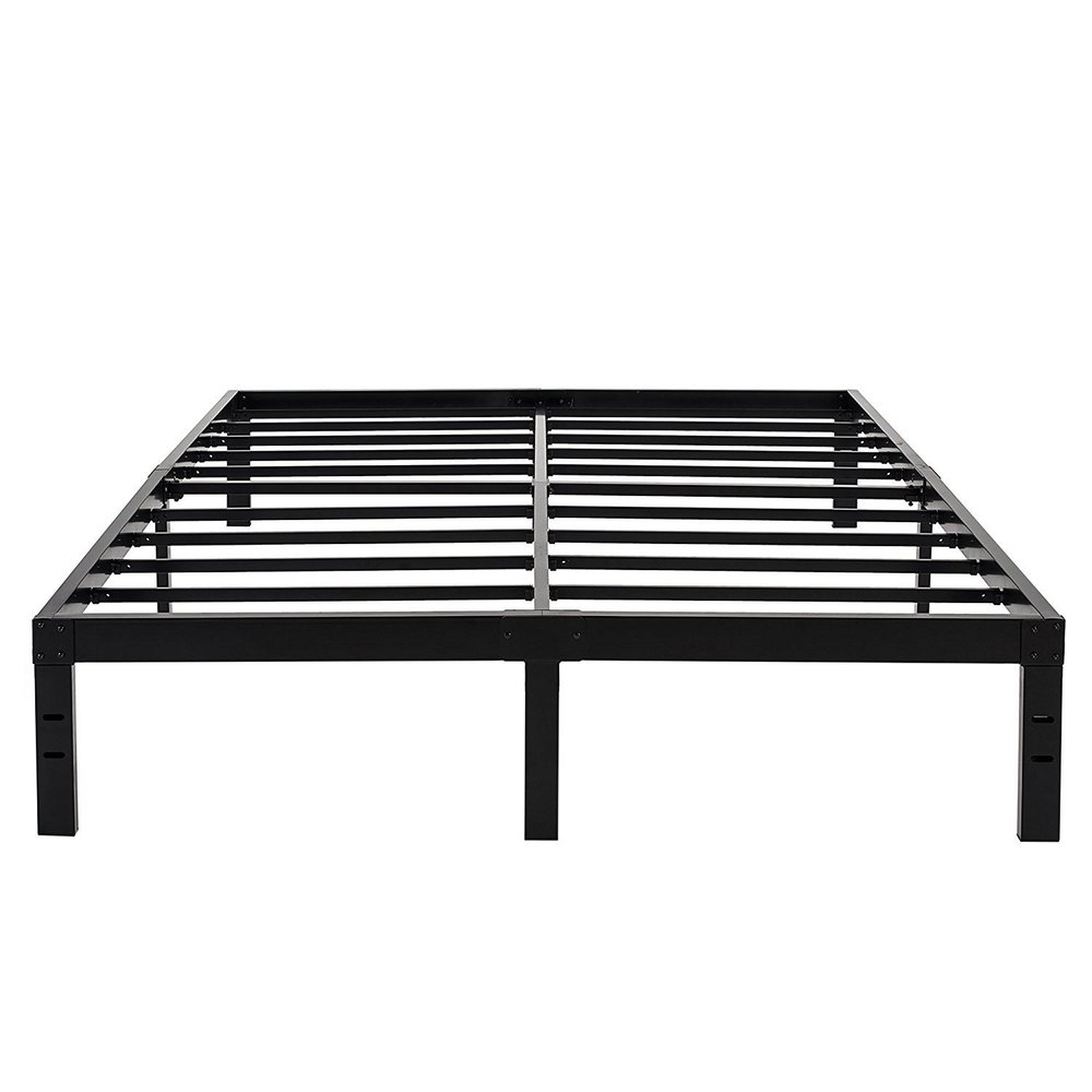 45MinST 14 Inch Reinforced Platform Bed Frame/3500lbs Heavy Duty/Easy Assembly Mattress Foundation/Steel Slat/Noise Free/No Box Spring Needed, Full
