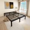 45MinST 14 Inch Reinforced Platform Bed Frame/3500lbs Heavy Duty/Easy Assembly Mattress Foundation/Steel Slat/Noise Free/No Box Spring Needed, Full view 2